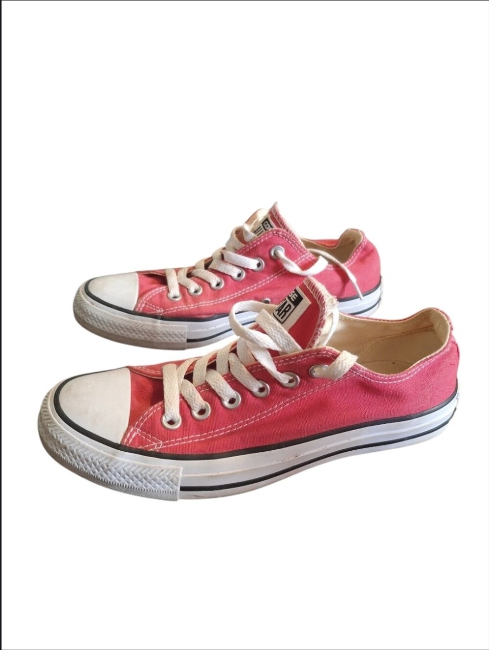 Converse Chuck Taylor All Star Low Top Pink Canvas Sneakers Women's Size 7